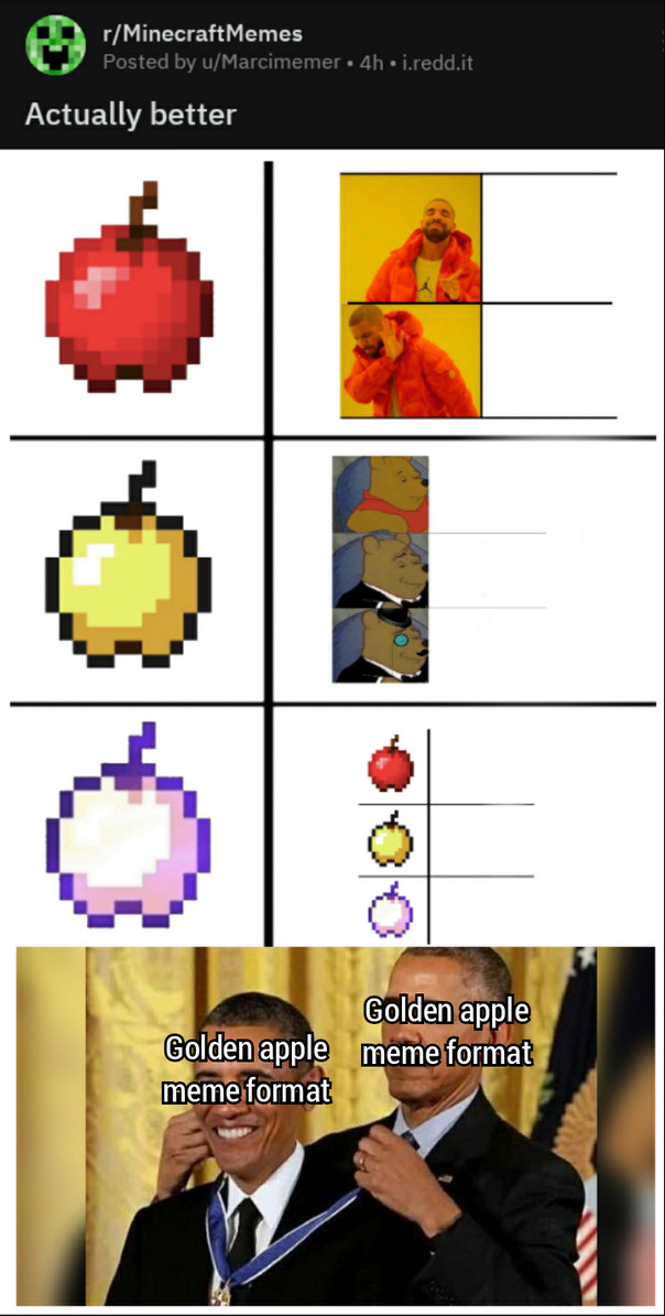 God apple format - meme