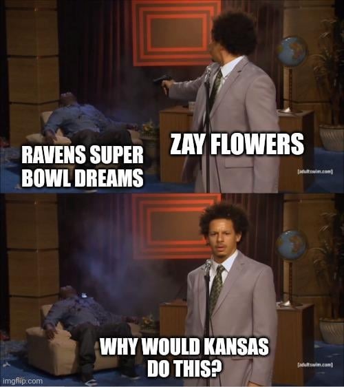 Zay Flowers tauting meme