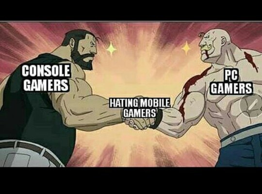 Mobile gamer é o krl - meme