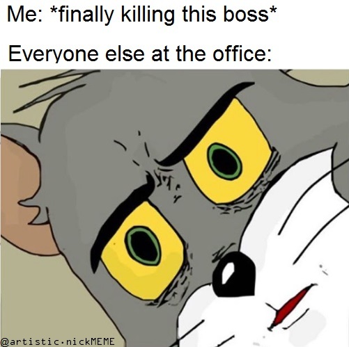 hes the boss now - meme