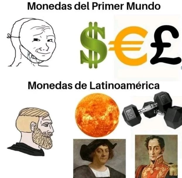 Monedas de latam con nombres god - meme