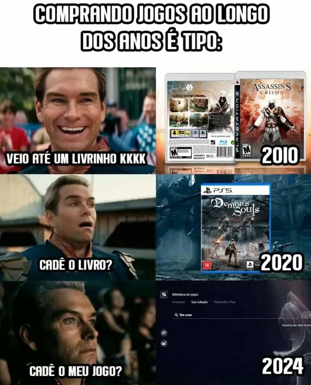 Quero que jogos em mídia digital se foda - meme