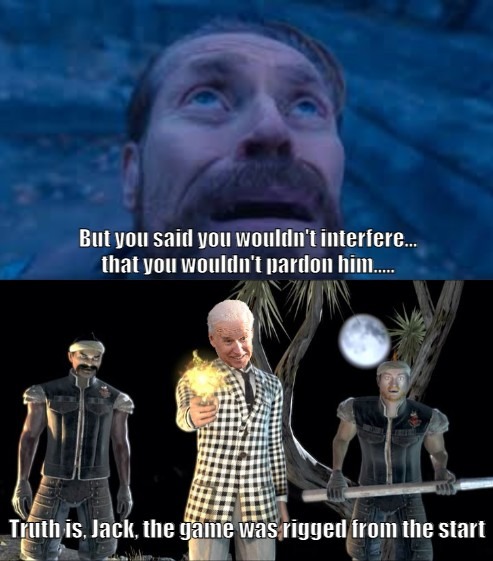 We all knew he would pardon Hunter - meme