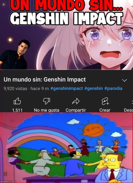 Un Mundo sin Otakus - meme