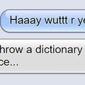 YEET the dictionary.
