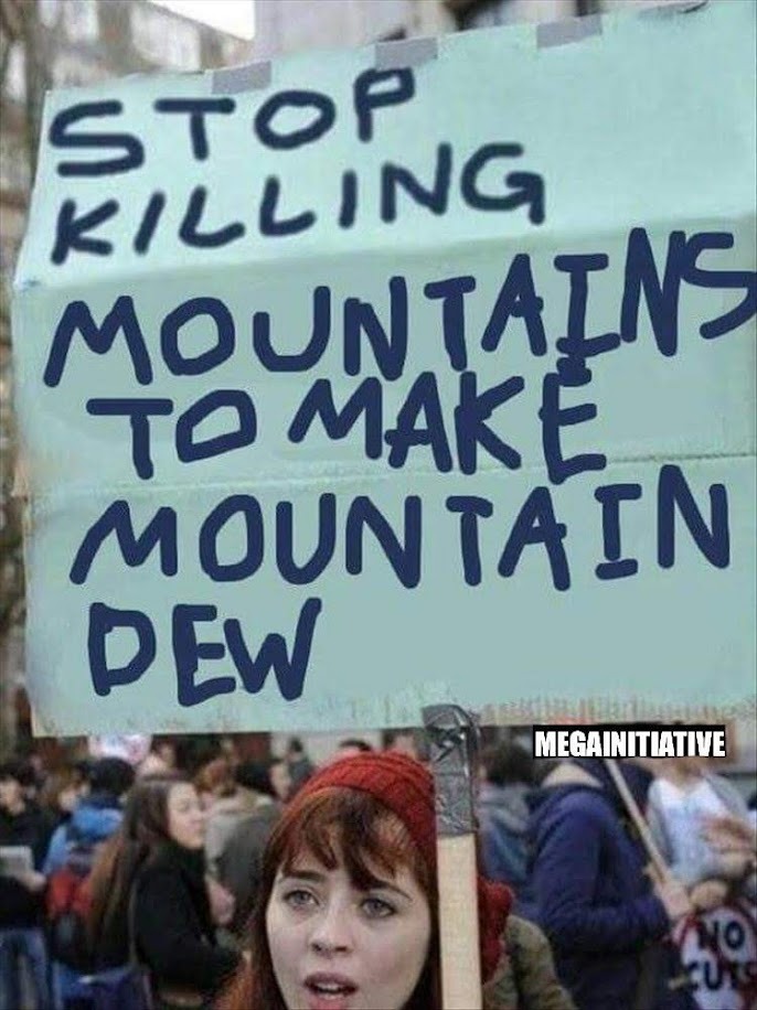 Mountains deserve our respect and love - meme