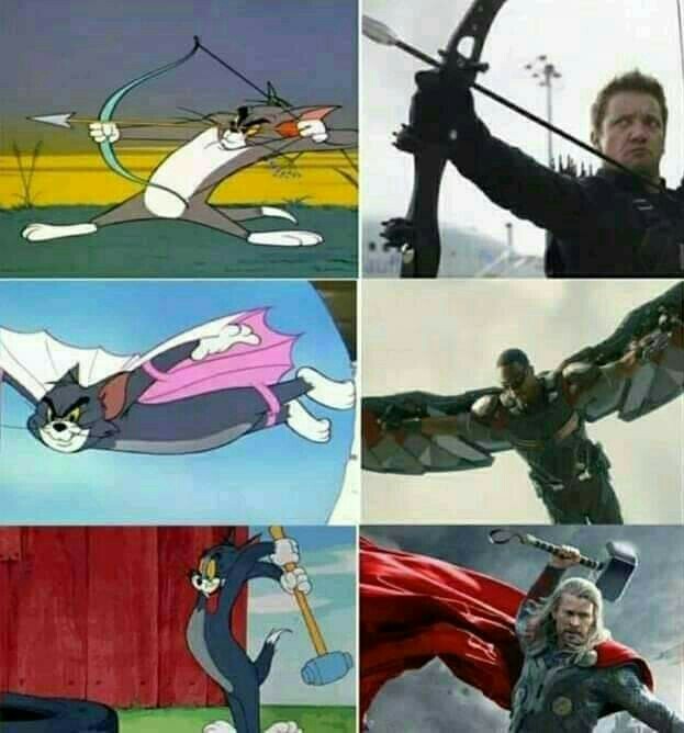 Tom is the avenger - meme