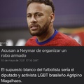 Neymar el asaltante de travestis…