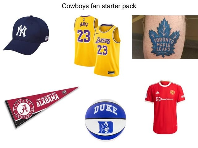 Cowboys fans starter pack - meme