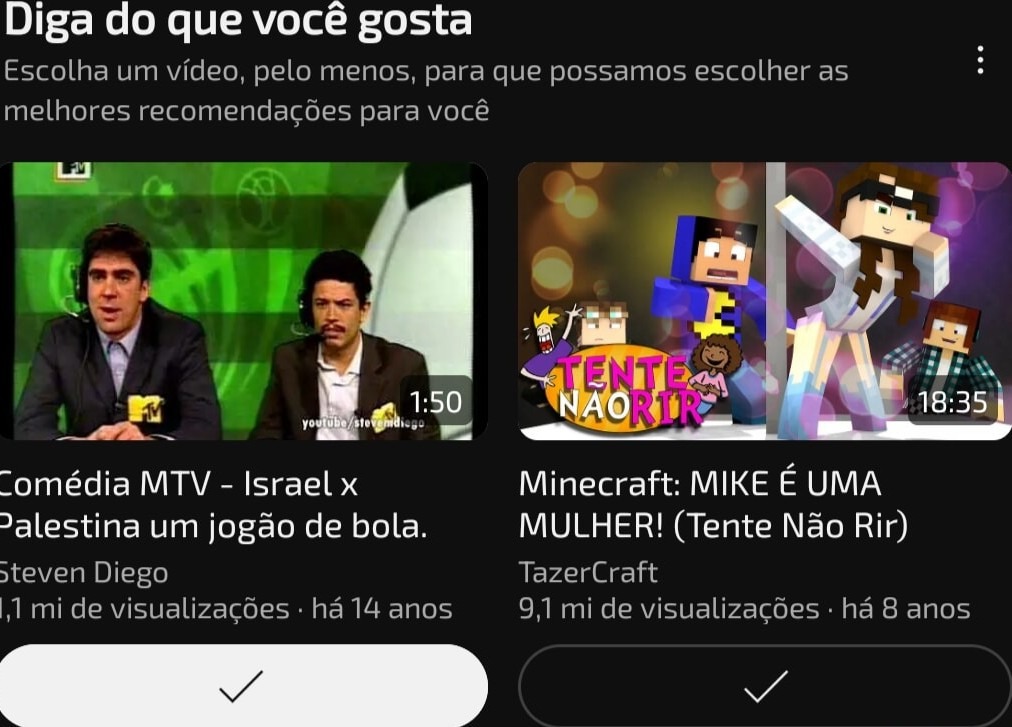 Diga. Do que você gosta? - meme