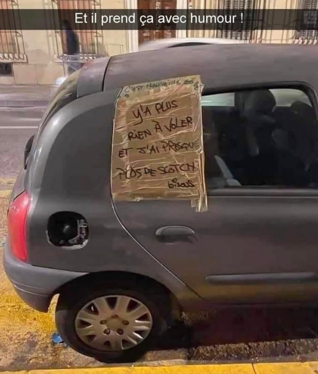 Il le prend bien - meme