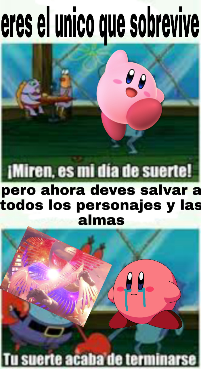 Kirby el salvador multi dimensional - meme