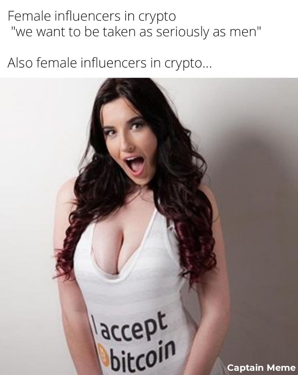 Female crypto influencers - meme