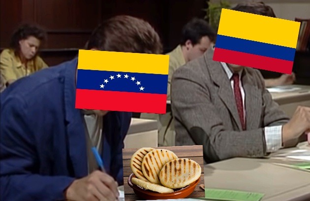 Colombia se copio de la arena de venezuela - meme