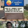 Welcome to Comfort Inn, now pet friendly!