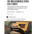 Do millennials even eat food?