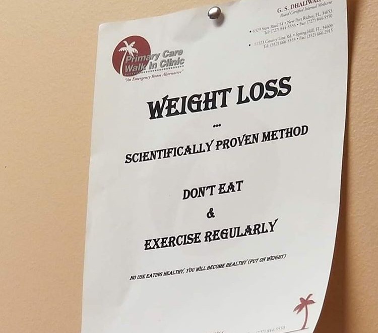 Scientifically proven method for weight loss - meme