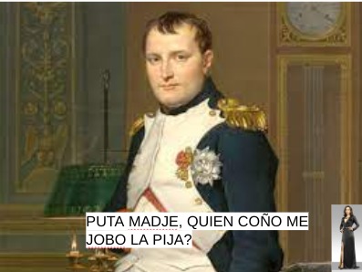 contexto: a napoleon le robaron la pija - meme