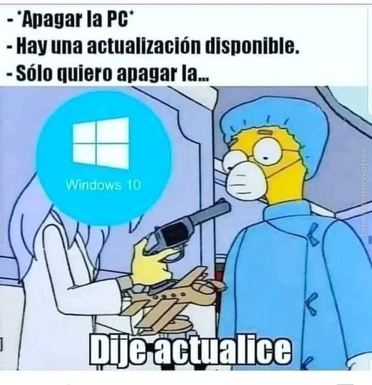 Actualiza Windows - meme