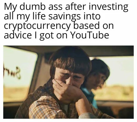 Crypto youtubers were the worst thing ever - meme