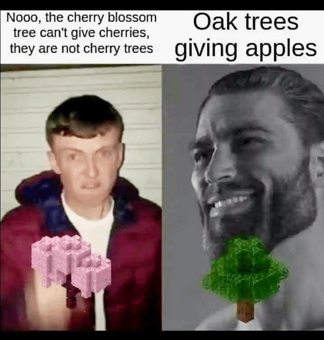 Not all pretty trees give fruit, Karen - meme