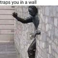 When the game renders but traps you in a wall
