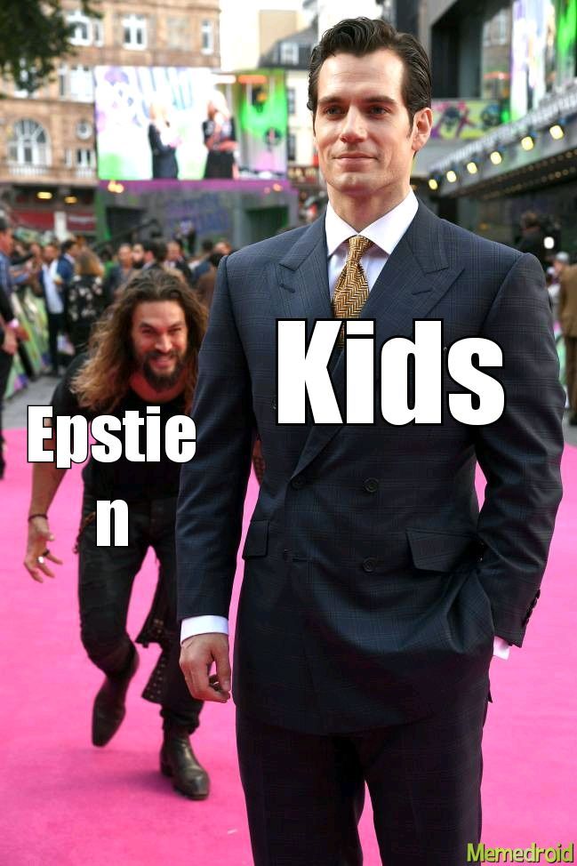 Jeffery Epstien humps kids - meme