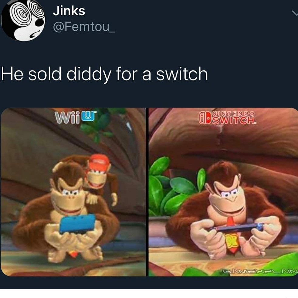 Trad: il a vendu diddy pour une Nintendo Switch