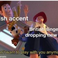 Why don't you British people have accents when you sing?? comment down below
