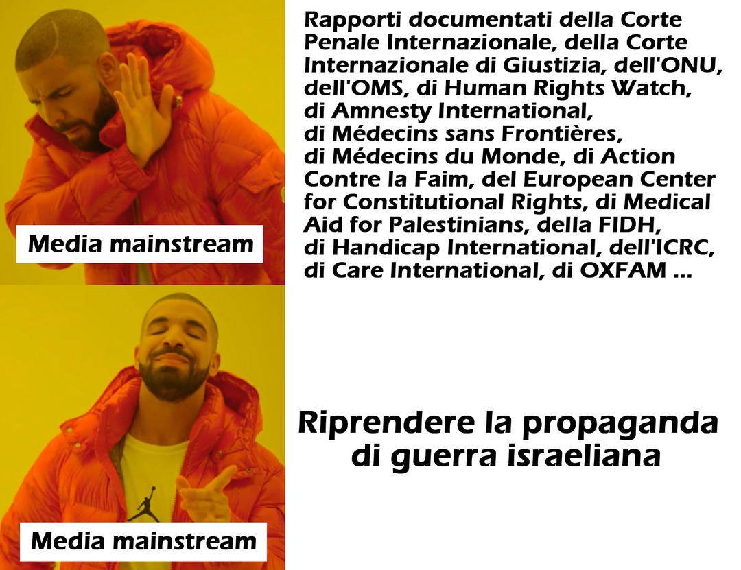 Rapporto sulla situazione a Gaza - meme