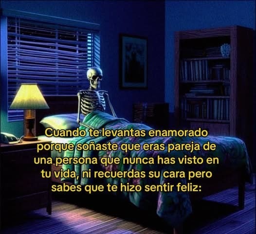 soñé que amaba a alguien que ni conozco y me desperté todo enamorado - meme