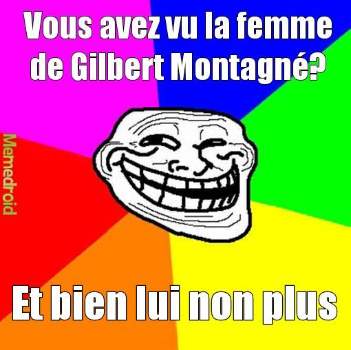 Dslé pour les fans de Gilbert Montagné - meme