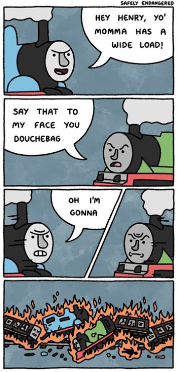Train hate - meme