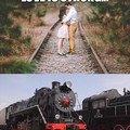 Soviet train is not the only thing hard