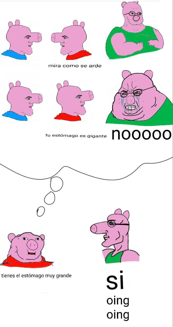 Desenho recomendado Giga chad versão pepa pig Glados - iFunny Brazil