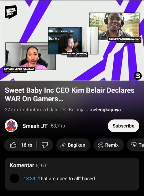 Sweet Baby inc CEO decares war on gamers lol - meme
