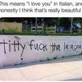 Italian is a beautiful language