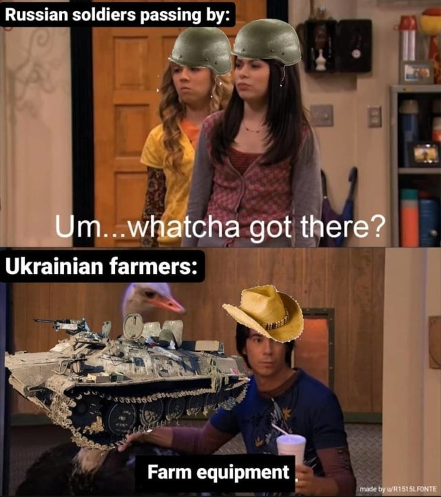 Da, much farm equipment - meme
