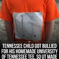 Back in 2019, a Florida elementary school student faced bullying for his homemade University of Tennessee tee on college colors day.