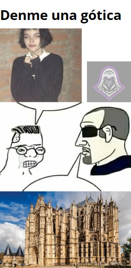 Catedrál Gótica god - meme
