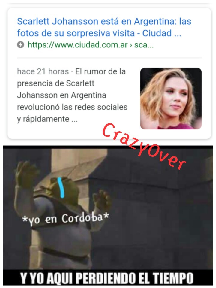 Scarlett no va a Córdoba :c - meme