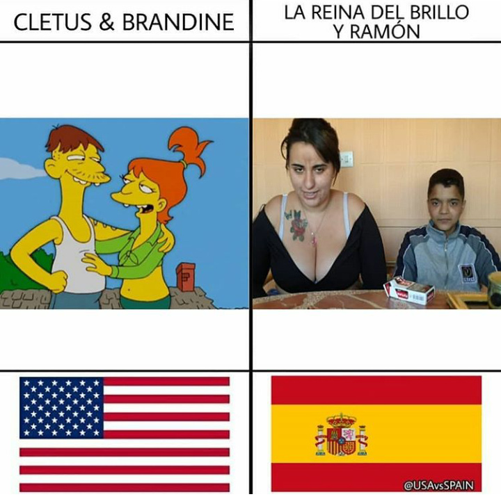 Usa o España - meme