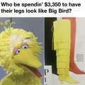 You know know bert has these boots