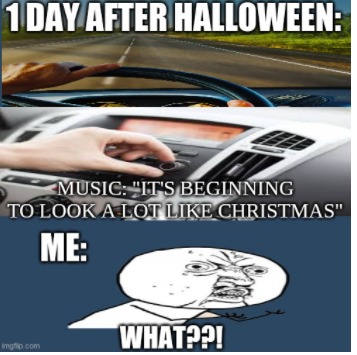 Halloween => Christmas - meme