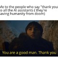 I do say thank you