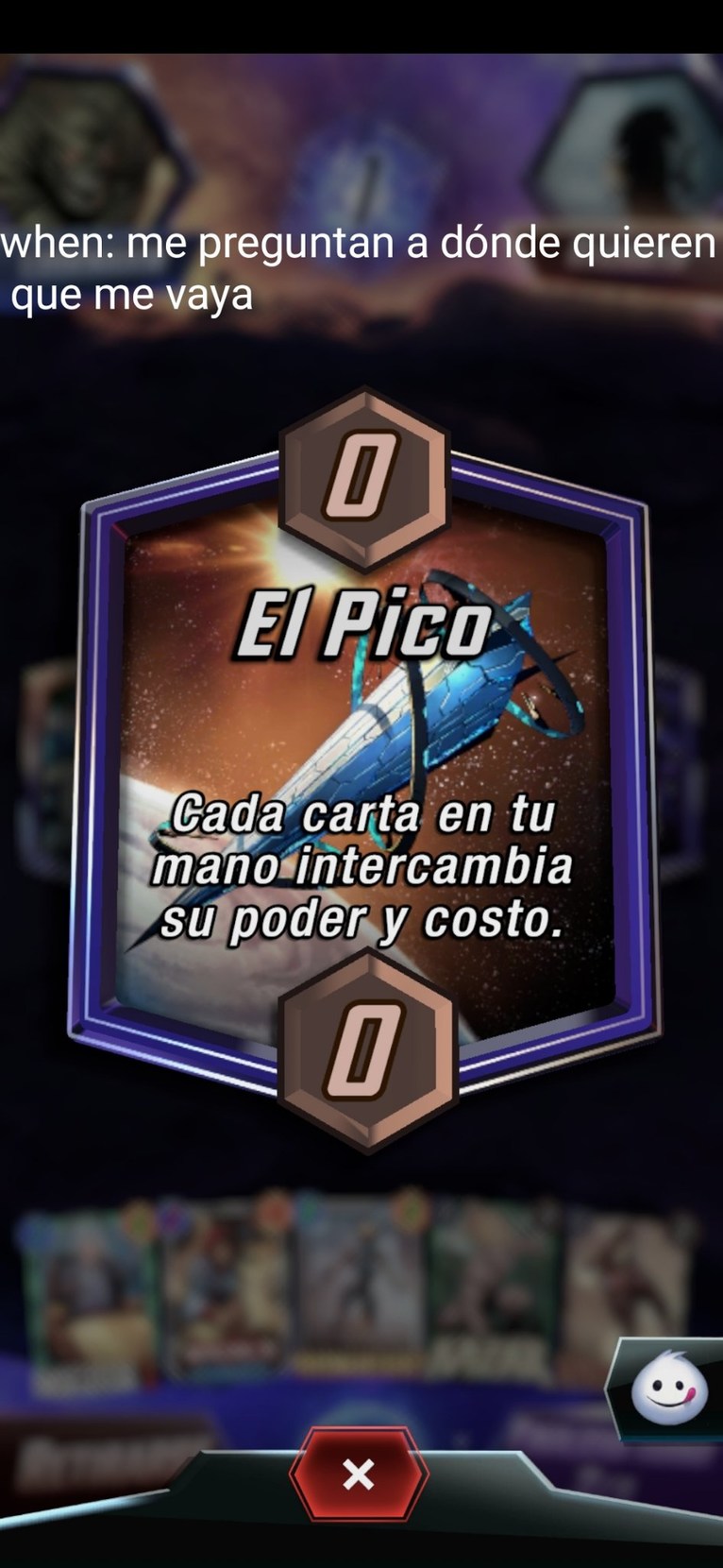 Se llama Marvel snap el juego - meme