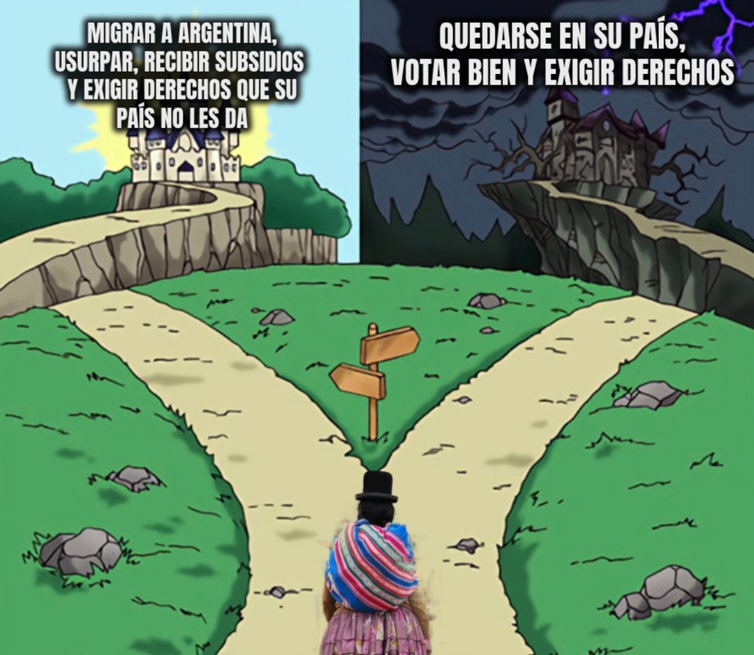 Argentina se tragó el cuento victimista de los pueblos imaginarios xddd - meme
