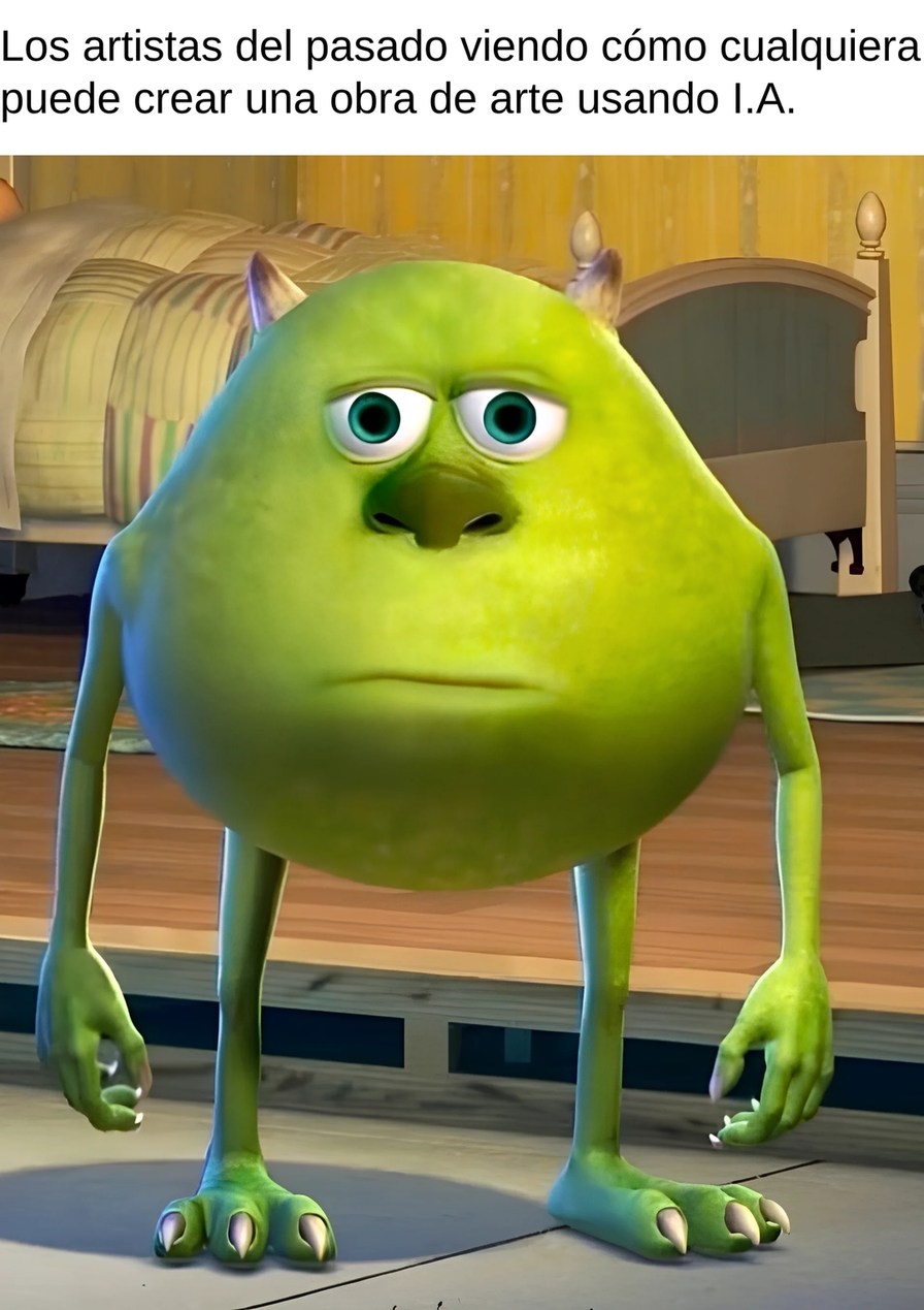 Los grandes artistas del a Historia como Leonardo Da Vinci, Miguel Ángel, Vincent Van Gogh, Pablo Picasso y Salvador Dalí deben estar revolcándose en su tumba - meme