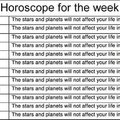 Your horoscope for the week