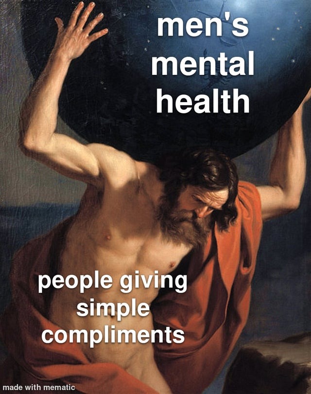 men's mental health - meme